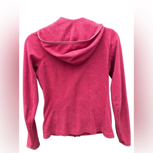 The North Face Pink Fleece Zip-Up Hoodie XS (16” P2P) Fitted Outdoor Jacket - Picture 2 of 5